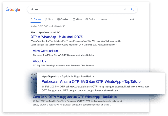 case study result taptalk