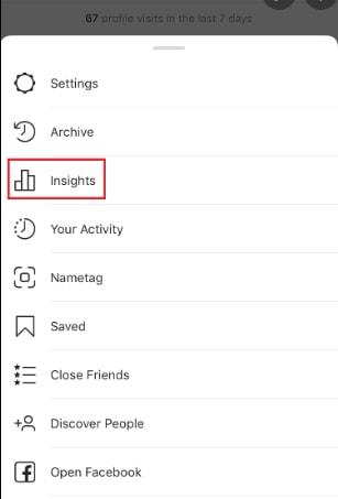 Cara melihat data Instagram Insights