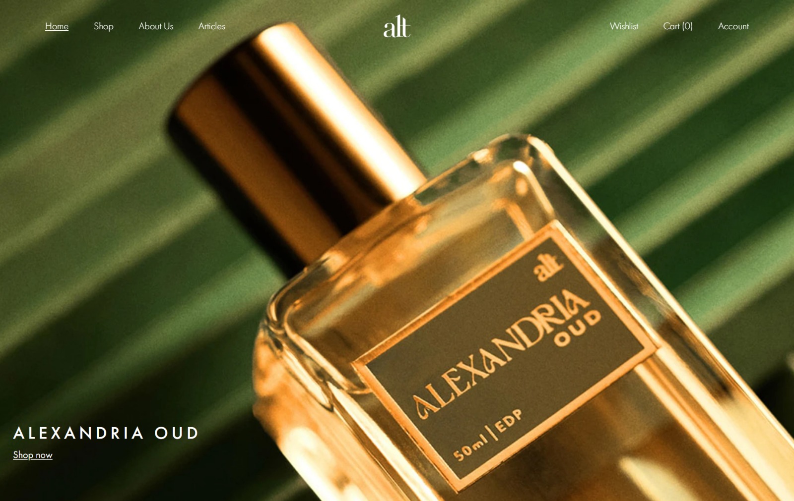 Alt Perfumery eCommerce website